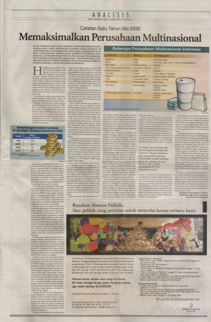 Media Indonesia, Rabu 12 Maret 2008, Halaman 21